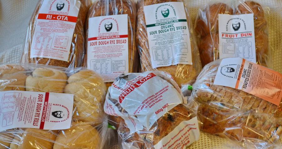 Alex Wuppertaler range of fantastic tasty breads, available from Dolphin Distributors.